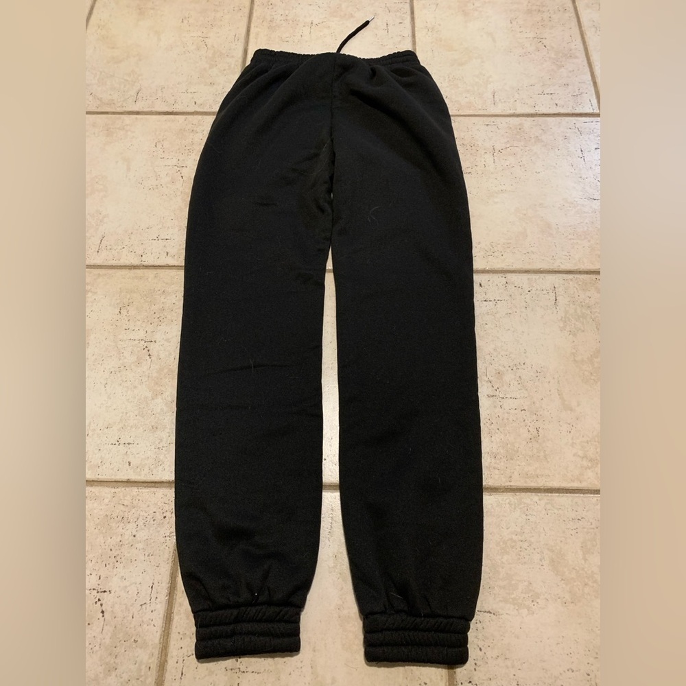BUT GOD Crystal Rhinestone Crop Tank & Jogger Sweatpants Set - Black - Size S - Picture 10 of 15